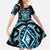 Blue Ngaru Taniko With Aotearoa Maori Tattoo Family Matching Mermaid Dress and Hawaiian Shirt