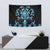 Blue Ngaru Taniko With Aotearoa Maori Tattoo Tapestry