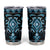 Blue Ngaru Taniko With Aotearoa Maori Tattoo Tumbler Cup