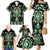 Green Ngaru Taniko With Aotearoa Maori Tattoo Family Matching Mermaid Dress and Hawaiian Shirt