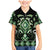 Green Ngaru Taniko With Aotearoa Maori Tattoo Family Matching Mermaid Dress and Hawaiian Shirt