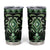 Green Ngaru Taniko With Aotearoa Maori Tattoo Tumbler Cup