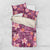 Pink Hawaii Plumeria With Tropical Flowers Motifs Bedding Set