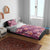 Pink Hawaii Plumeria With Tropical Flowers Motifs Bedding Set