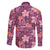 Pink Hawaii Plumeria With Tropical Flowers Motifs Family Matching Mermaid Dress and Hawaiian Shirt