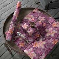 Pink Hawaii Plumeria With Tropical Flowers Motifs Wrapping Paper - Polynesian Pride