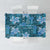 Cyan Hawaii Plumeria With Tropical Flowers Motifs Tablecloth