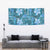 Cyan Hawaii Plumeria With Tropical Flowers Motifs Tapestry