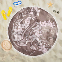 Polynesia Hammerhead Shark Tattoo With Plumeria Lei Beach Blanket