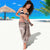 Polynesia Hammerhead Shark Tattoo With Plumeria Lei Sarong