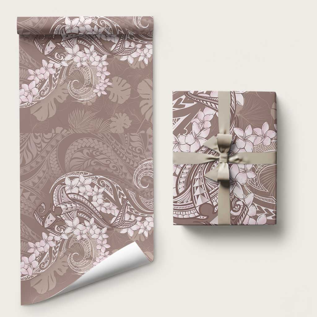 Polynesia Hammerhead Shark Tattoo With Plumeria Lei Wrapping Paper - Polynesian Pride
