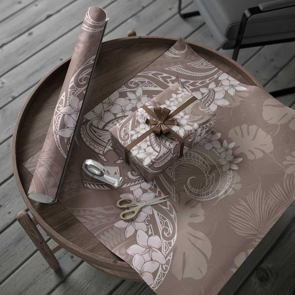 Polynesia Hammerhead Shark Tattoo With Plumeria Lei Wrapping Paper - Polynesian Pride