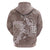 Polynesia Hammerhead Shark Tattoo With Plumeria Lei Zip Hoodie