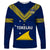 Personalised Tokelau Rugby Long Sleeve Shirt Pacific Polynesian Pattern LT14 Unisex Blue - Polynesian Pride