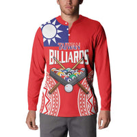 Personalised Taiwan Billiards Button Sweatshirt Eight-ball Pool Polynesia Tattoo - Polynesian Pride