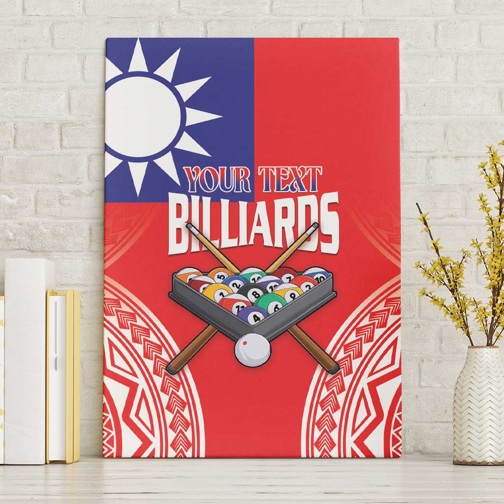 Personalised Taiwan Billiards Canvas Wall Art Eight-ball Pool Polynesia Tattoo - Polynesian Pride