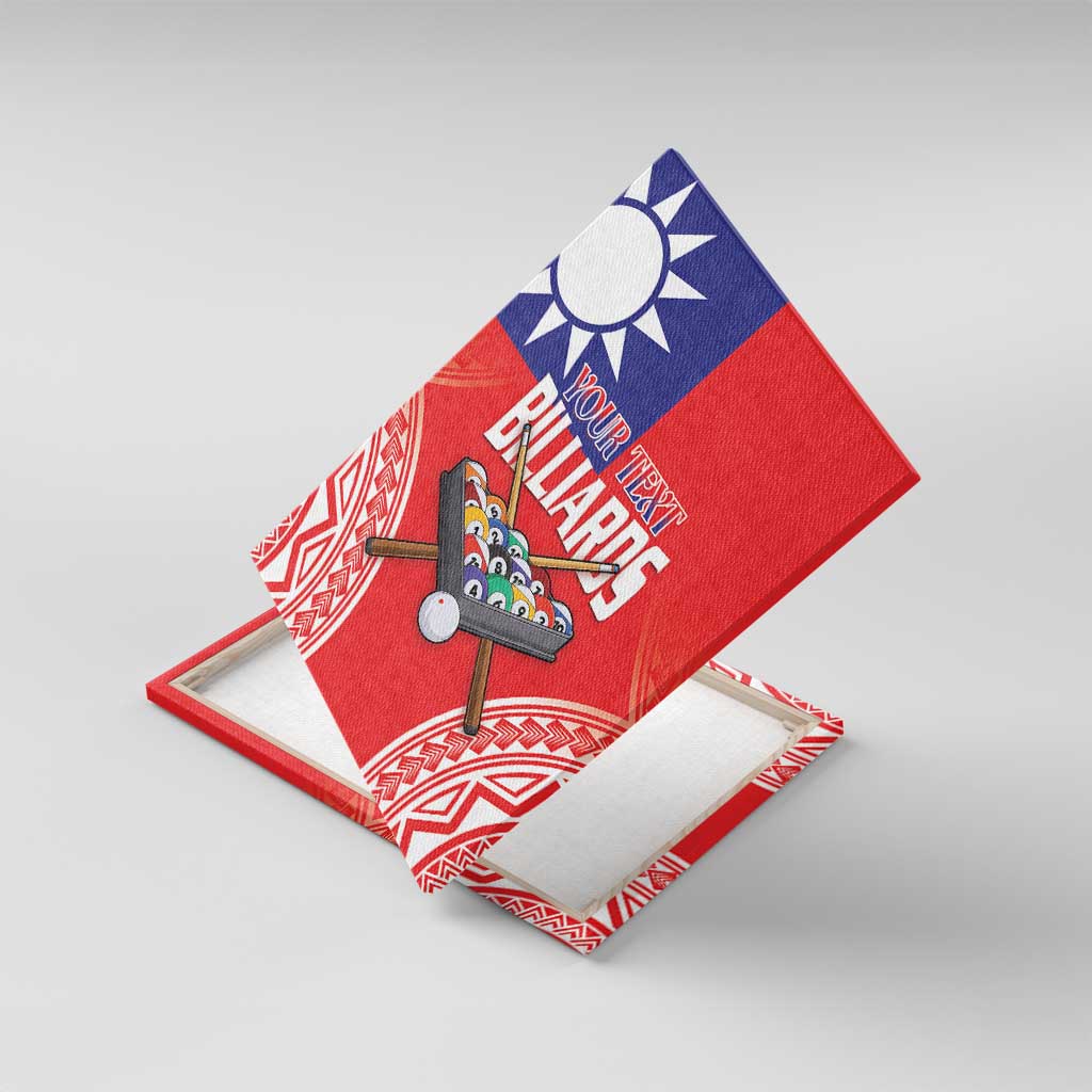 Personalised Taiwan Billiards Canvas Wall Art Eight-ball Pool Polynesia Tattoo - Polynesian Pride