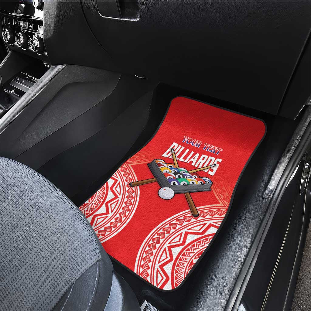 Personalised Taiwan Billiards Car Mats Eight-ball Pool Polynesia Tattoo - Polynesian Pride