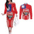 Personalised Taiwan Billiards Couples Matching Off The Shoulder Long Sleeve Dress and Long Sleeve Button Shirt Eight-ball Pool Polynesia Tattoo - Polynesian Pride