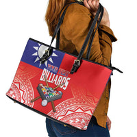 Personalised Taiwan Billiards Leather Tote Bag Eight-ball Pool Polynesia Tattoo - Polynesian Pride