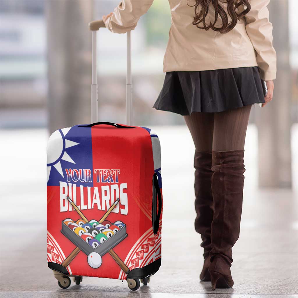 Personalised Taiwan Billiards Luggage Cover Eight-ball Pool Polynesia Tattoo - Polynesian Pride