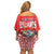 Personalised Taiwan Billiards Off Shoulder Short Dress Eight-ball Pool Polynesia Tattoo - Polynesian Pride