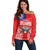 Personalised Taiwan Billiards Off Shoulder Sweater Eight-ball Pool Polynesia Tattoo - Polynesian Pride