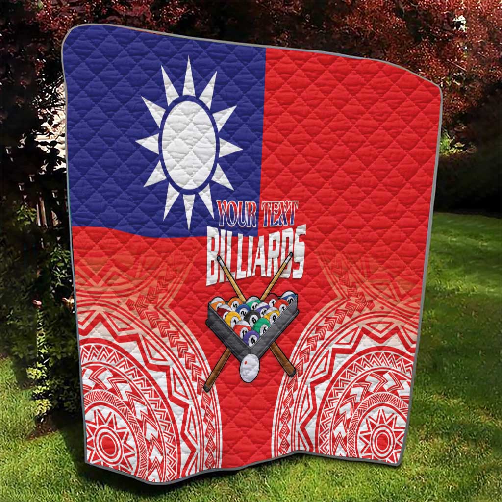 Personalised Taiwan Billiards Quilt Eight-ball Pool Polynesia Tattoo - Polynesian Pride
