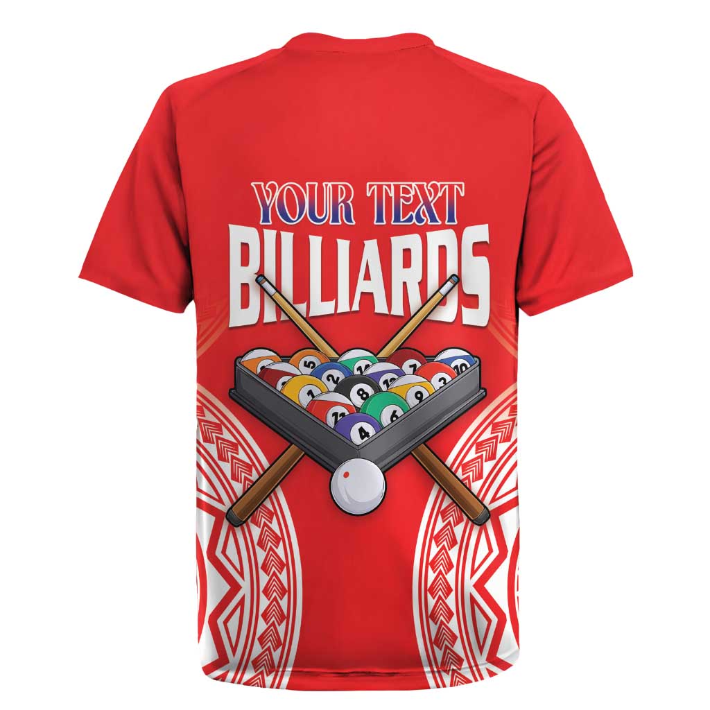 Personalised Taiwan Billiards Rugby Jersey Eight-ball Pool Polynesia Tattoo - Polynesian Pride