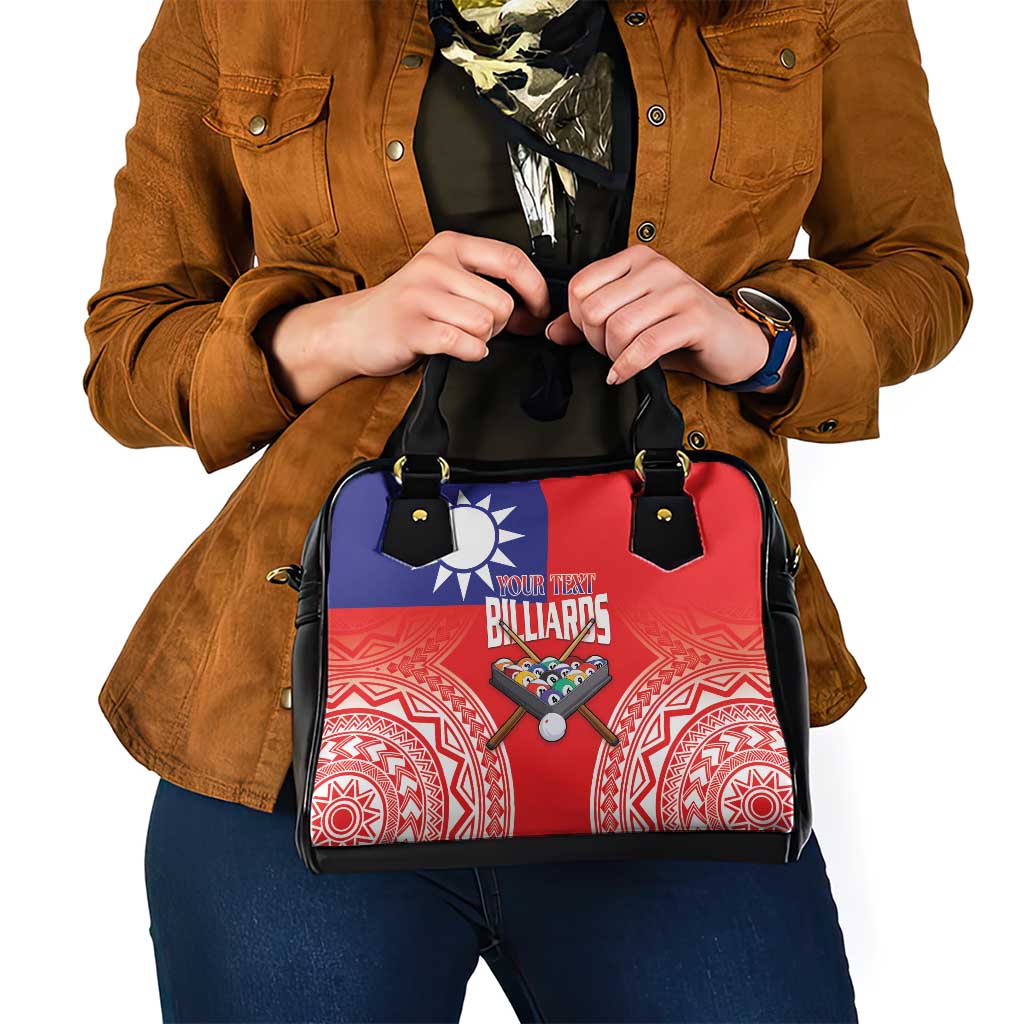 Personalised Taiwan Billiards Shoulder Handbag Eight-ball Pool Polynesia Tattoo - Polynesian Pride
