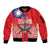 Personalised Taiwan Billiards Sleeve Zip Bomber Jacket Eight-ball Pool Polynesia Tattoo - Polynesian Pride