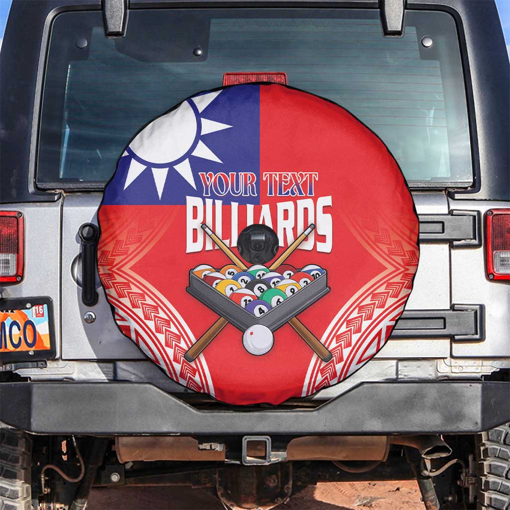 Personalised Taiwan Billiards Spare Tire Cover Eight-ball Pool Polynesia Tattoo - Polynesian Pride
