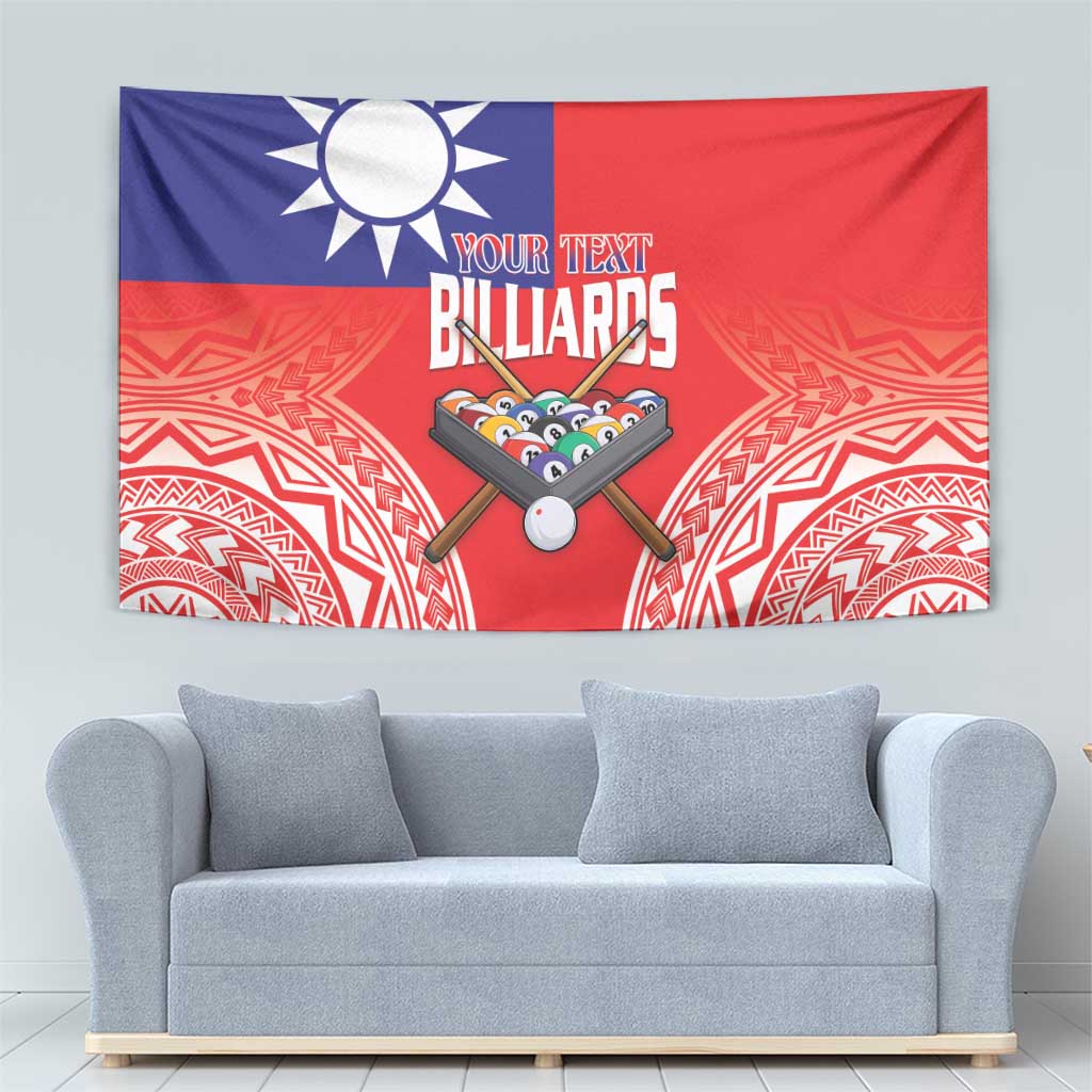 Personalised Taiwan Billiards Tapestry Eight-ball Pool Polynesia Tattoo - Polynesian Pride