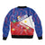 Personalised Philippines Billiards Bomber Jacket Cue With Balls Flag Style - Polynesian Pride
