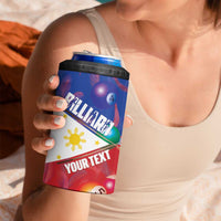 Personalised Philippines Billiards 4 in 1 Can Cooler Tumbler Cue With Balls Flag Style - Polynesian Pride