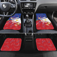 Personalised Philippines Billiards Car Mats Cue With Balls Flag Style - Polynesian Pride