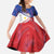 Personalised Philippines Billiards Family Matching Short Sleeve Bodycon Dress and Hawaiian Shirt Cue With Balls Flag Style - Polynesian Pride