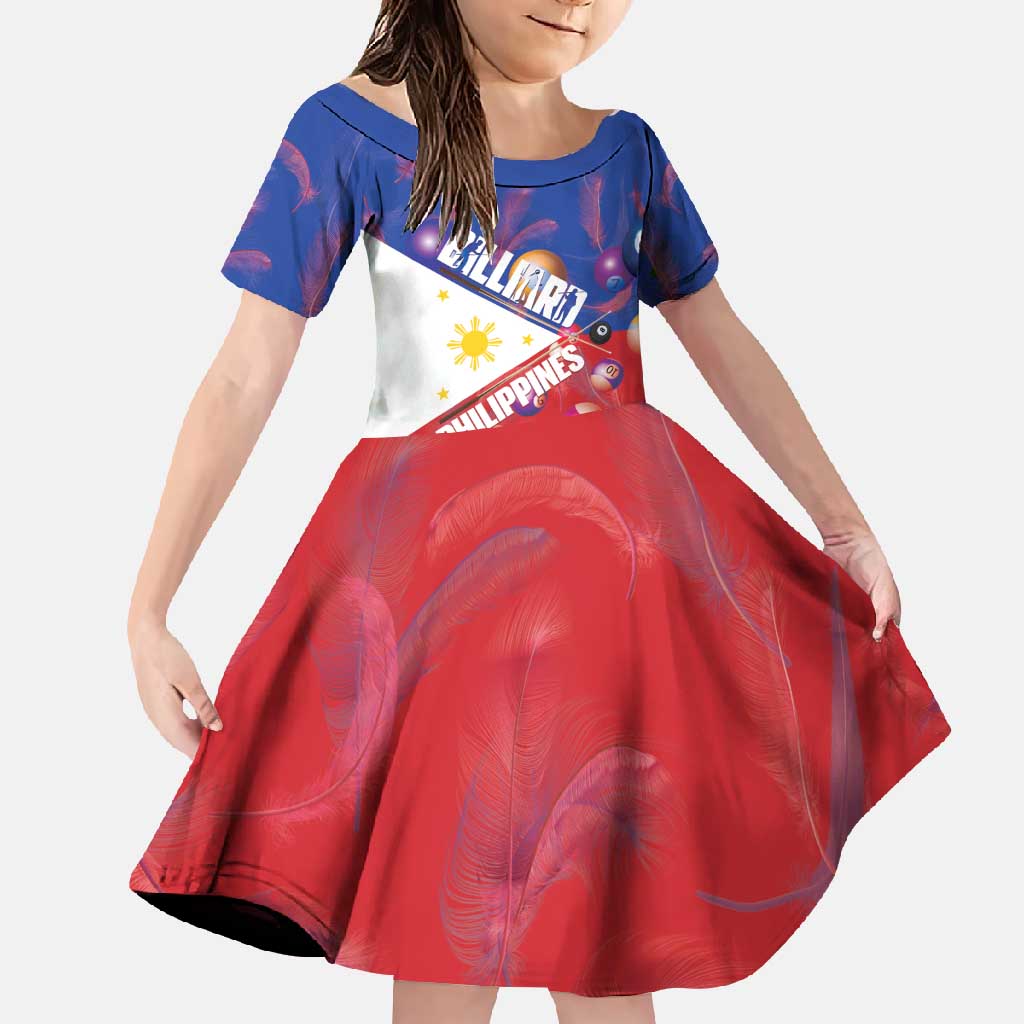 Personalised Philippines Billiards Family Matching Summer Maxi Dress and Hawaiian Shirt Cue With Balls Flag Style - Polynesian Pride