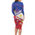 Personalised Philippines Billiards Long Sleeve Bodycon Dress Cue With Balls Flag Style - Polynesian Pride