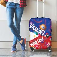 Personalised Philippines Billiards Luggage Cover Cue With Balls Flag Style - Polynesian Pride