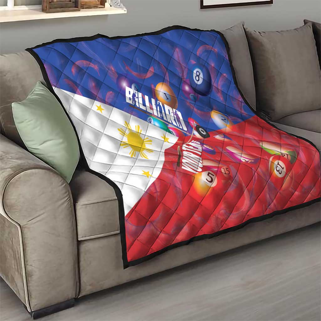 Personalised Philippines Billiards Quilt Cue With Balls Flag Style - Polynesian Pride