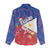 Personalised Philippines Billiards Women Casual Shirt Cue With Balls Flag Style - Polynesian Pride