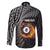 Personalised New Zealand Billiards Family Matching Off The Shoulder Long Sleeve Dress and Hawaiian Shirt Maori Fern On Fire 8 Ball - Polynesian Pride