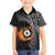 Personalised New Zealand Billiards Hawaiian Shirt Maori Fern On Fire 8 Ball - Polynesian Pride