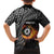 Personalised New Zealand Billiards Kid Hawaiian Shirt Maori Fern On Fire 8 Ball - Polynesian Pride