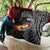 Personalised New Zealand Billiards Quilt Maori Fern On Fire 8 Ball - Polynesian Pride