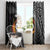 Personalised New Zealand Billiards Window Curtain Maori Fern On Fire 8 Ball - Polynesian Pride