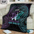 Suicide Awareness Memorial Blanket I Wear Purple and Teal For Someone I Miss - Polynesian Pride