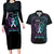 Suicide Awareness Memorial Couples Matching Long Sleeve Bodycon Dress and Hawaiian Shirt I Wear Purple and Teal For Someone I Miss - Polynesian Pride