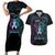 Suicide Awareness Memorial Couples Matching Short Sleeve Bodycon Dress and Hawaiian Shirt I Wear Purple and Teal For Someone I Miss - Polynesian Pride